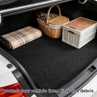 Universal Cargo Liner Mat, 61" x 72.8" Felt Cargo Liner Trunk Mat with Non Slip Backing, Protective Dog Seat Cover to Protect Vehicle Interior for SUV Trucks Vans and Cars, Waterproof