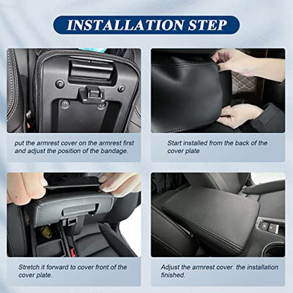 BIBIBO for 2025 2026 Kia Carnival Center Console Armrest Cover:2024 2025 2026 Kia Carnival Accessories 2022-2025 Kia Carnival Arm Rest Cover Kia Carnival Console Cover,2024 2025 Kia Carnival Armrest - color: Black-for 2022-2026 Carnival