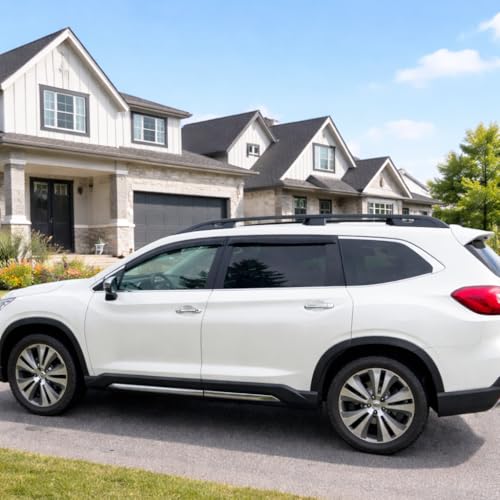 2019-2026 Tape-On Side Window Visor Deflectors for Subaru Ascent Smoke Tinted Rain Guards Premium Onyx Limited 2020 2021 2022 2023 2024 2025 - size: For Subaru Acent 2019-2026