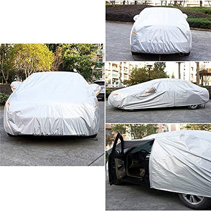Kayme 6 Layers Car Cover Custom Fit for BMW 3 Series 320i 325i 328i 330i 335i (2013-2025) Waterproof All Weather for Automobiles, Outdoor Full Cover Rain Sun UV Protection.Silver - size: 4. Custom Fit BMW 3 Series
