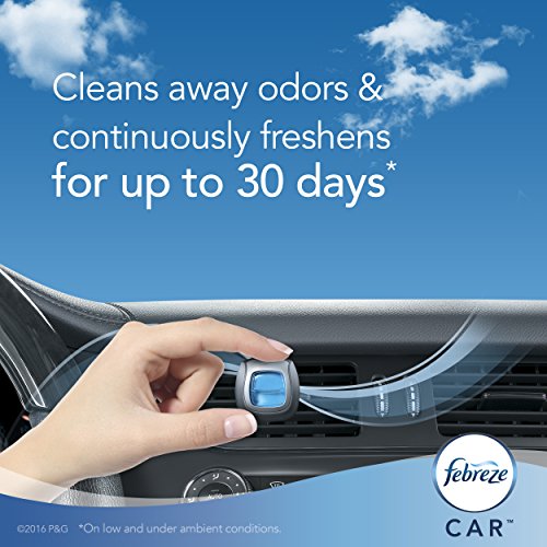Febreze Car Vent Clip with Downy April Fresh Scent - size: 0.06 Fl Oz (Pack of 1)