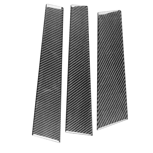 NVCNX Real Premium Carbon Fiber Compatible with Hyundai Veloster 2012 2013 2014 2015 2016 2017 Accessories Car External Window B Pillar Post Cover Exterior Trim - color: Window B Pillar