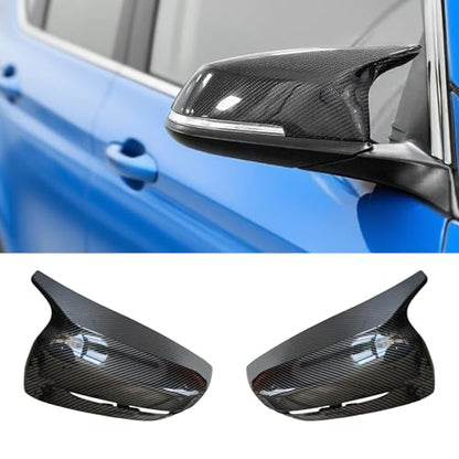 Carbon Fiber Side Mirror Caps Replacement for 2017-2022 B-MW 3 Series G20 320i 325i 330i 5 Series G30 525i 530i 540i M Sport Accessories