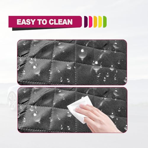 Waterproof Non-Slip Durable Dog Cargo Cover Mat for Cars, Dog Car Seat Cushion with Side Walls Protector and Bumper Flap, Non-Slip Cover Stays Securely in Place, Fits Your Car, Truck and SUV, Black