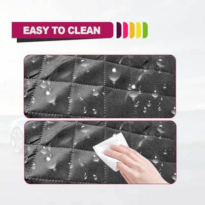 Waterproof Non-Slip Durable Dog Cargo Cover Mat for Cars, Dog Car Seat Cushion with Side Walls Protector and Bumper Flap, Non-Slip Cover Stays Securely in Place, Fits Your Car, Truck and SUV, Black