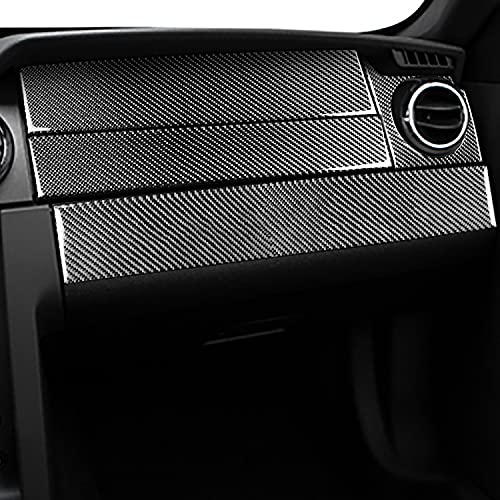 Co-Pilot Instrument Panel Cover Trim Interior Stickers Compatible with Ford Mustang GT Shelby 2005 2006 2007 2008 2009 Carbon Fiber Accessories Decals 4PCS - color: Co-pilot Meter Kit-black
