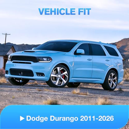 Nilight Window Visor Compatible with Dodge Durango 2011-2022 2023 2024 2025 2026 in Channel Window Deflectors Sun Shades, Rain Guards Acrylic-4pcs - size: Durango 2011-2024