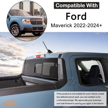 Aunginsy Rear Glass Side Anti-Scratch Cover Trim Compatible with Ford Maverick 2022-2025, Carbon Fiber Pickup Truck Rear Bucket Slot Side Anti-Scratch Cover Protective Pad Sticker Exterior Accessories - color: Black