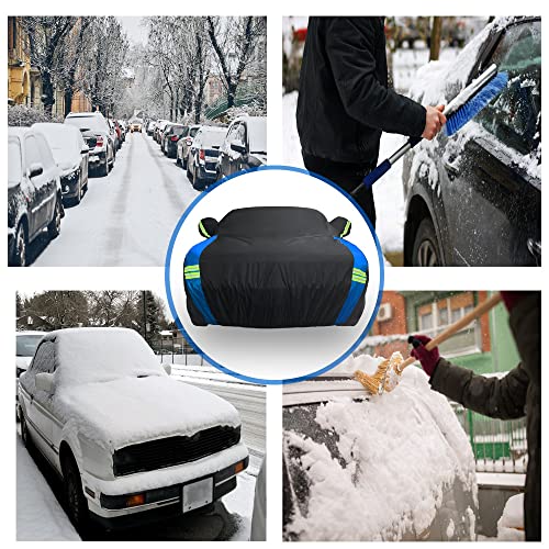 Avecrew Dodge Challenger Car Cover Waterproof All Weather for Automobiles, Outdoor Full Exterior Covers Fit 2008-2026 Dodge Challenger with Windproof Strap and Driver Door Zipper - size: Fit Dodge Challenger