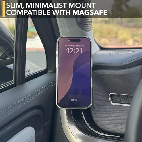 TWRAPS Dashboard Phone Charger for Rivian R1S & R1T, Compatible with MagSafe Cases & iPhone 17 Pro & Max, 25W Charging Puck Dash Mount Holder Anchors to AC Vents, R1 2021-2026 SUV & Truck Accessories - size: 25W Charger