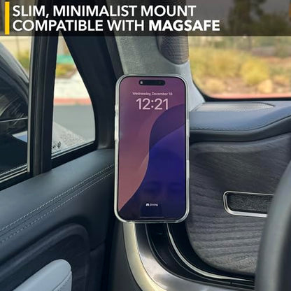 TWRAPS Dashboard Phone Holder for Rivian R1S & R1T, Compatible with iPhone and Android Cases, No Glue or Screws Anchors on Dash AC Vents, R1 2021-2026 SUV & Truck Accessories (Magnetic Mount) - size: Magnetic Mount
