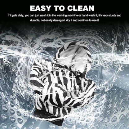 DXNQ Car Gear Shift Hoodie Cover, Fashionable Gear Shift Knob Protector, Zebra, 6.9 x 2.6 inches - color: Zebra
