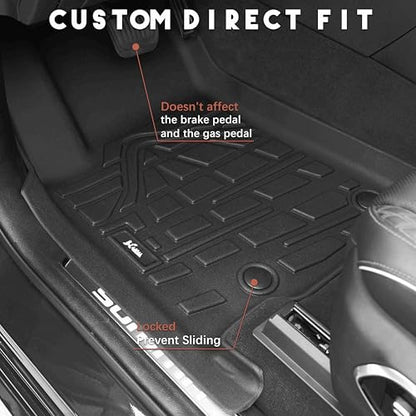 KARPAL Floor Mats & Cargo Liner for 2022-2025 2026 Jeep Grand Cherokee WL (Include 4xe, Not for WK2 or WL75) 5-Seat Only, All Weather TPE Custom Fit Floor Liners Car Mats Accessories - style: 2022-2026 | For Jeep Grand Cherokee WL (Include 4XE) | 1st & 2n