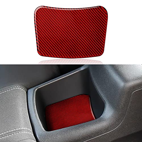 Car Rear Seat Storage Box Mat Sticker Carbon Fiber Decal for Chevrolet Camaro ZL1 2016 2017 2018 2019 2020 2021 2022 2023 Accessories - color: Rear Seat Storage Box Mat
