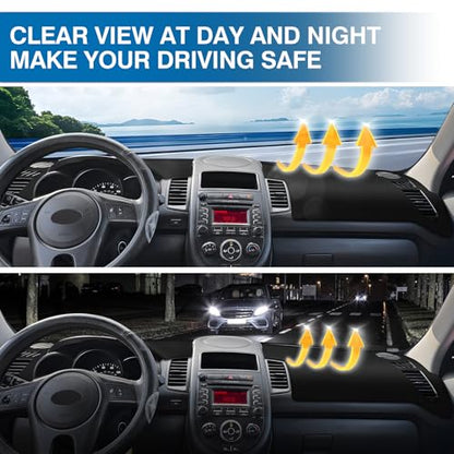 KUST Black Dash Cover Compatible with 2010-2013 Kia Soul Polyester Dashboard Cover Left Hand Drving Dash Carpet Non-Slip Dash Protector Interior Accessories for Soul Custom Fit Dash Mat No Glare - size: Soul 10-13(black)
