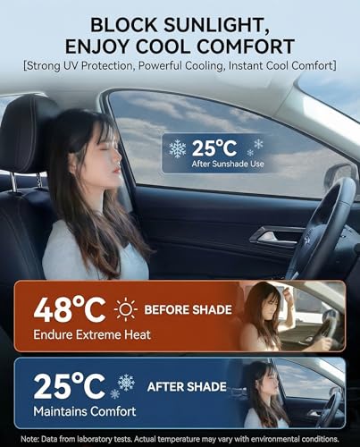 Windshield Sun Shade for Honda Civic Front Window Shades Cover for 2007-2024 2025 2026 Civic Windshield Sun Visor Protector Car Accessories - size: for Honda civic 2007-2026