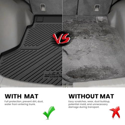 LASFIT Trunk Mat for Honda CRV 2012-2016, All Weather Custom Fit TPE Cargo Mat for CR-V 2012 2013 2014 2015 2016 Trunk Liner Trunk Tray Cargo Liner Cargo Tray, Black - style: 2）For Honda CR-V | 2012-2016 | Trunk Mat