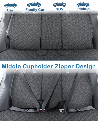 2024 Upgraded for Tesla Dog Car Seat Cover Protector Rear Seat Covers for Back Seat Wear-Resistant Kick Seatback Mats for Tesla Model Y/3 Accessories
