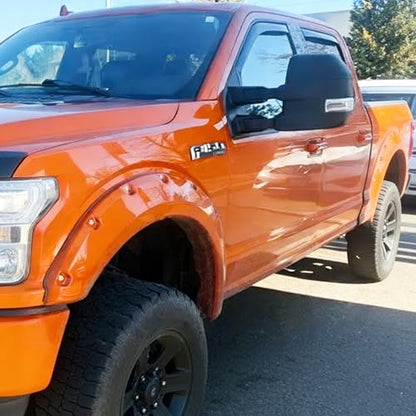 in-Channel Window Rain Guards Window Visors Vent Deflectors Compatible with 2015-2020 Ford F-150 SuperCab/Extended Cab, Wind Deflector F150 Truck Accessories - size: For 2015+ F150 Super Cab
