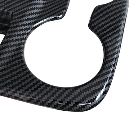 ruihe Carbon Fiber Pattern Car Gear Shift Knob Console Panel Trims Cup Holder Frame Cover Compatible with Fit for Hyundai Tucson 2022 2023 2024 2025