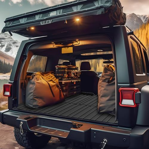 Nilight Cargo Mats for Tesla Model Y 5 Seat 2020 2021 2022 2023 2024 2025 All Weather Protection Heavy Duty Cargo Liners - color: 2020-2025 Model Y 5 Seat Cargo Mat