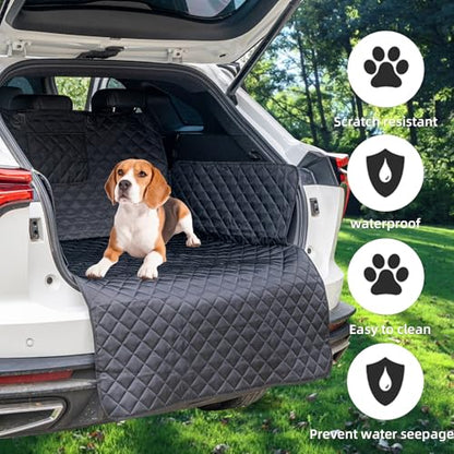 SUV Cargo Liner for Dog Car Seat Cover Waterproof Pet Cargo Cover Nonslip Dog Seat Cover with Bumper Flap Protector for SUV Trunk Sedans Vans（70L”*40W“） - size: 70" x 40"
