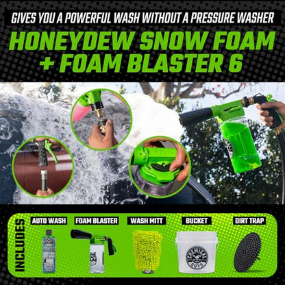 Chemical Guys Car Wash Kit 14-Pc Arsenal Builder - with Foam Blaster, Wash Bucket, Towels, Applicators, and 16 oz Soaps, Waxes, and Cleaners - Complete Car Detailing Gift Set, Works with Garden Hose - style: HOL126