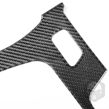 NVCNX Real Premium Carbon Fiber Compatible with Cadillac XT5 2017 2018 2019 Car Center Console Gear Shift Panel Cover Sticekr Decal Interior Trim Accessories Black - color: For 2017-2019 Xt5 Center Console Gear Shift Panel