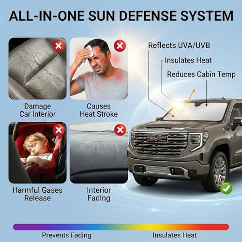 for Audi Q5 Sun Shade Windshield Cover - Custom Fit Q5 Accessories 2018-2023 2024 2025 2026 Sunshade Foldable UV Protection & Heat Shield Sun Visor Accessories - size: For Audi Q5 2018-2026