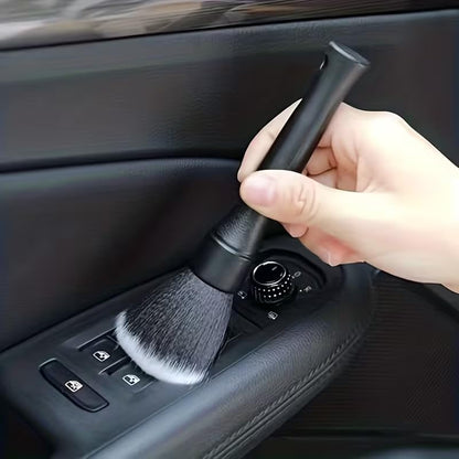 Car Interior Cleaning Brush with Soft Bristles - Dashboard & Vent Detail Brush Set, Dust Removal Tool for Car, Home, and Electronics - Durable Plastic, Ideal Christmas