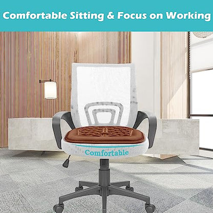 Big Ant Car Seat Cushion, Comfort Memory Foam Driver Seat Cushion Improve Driving View, Sciatica and Lower Back Pain Relief, Thick Seat Cushions for Car Home Office Chair, Wheelchair - Brown