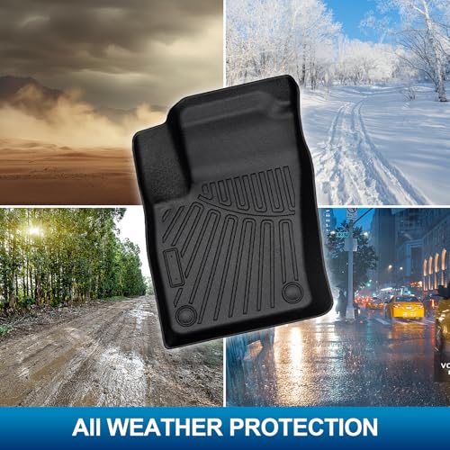 Peleus Floor Mats for Nissan Kicks 2025 2026,TPE All Weather Protection 2 Rows Car Floor Liners with Cargo Liner Backrest Mat for Nissan Kicks Trunk Mat+Backrest Mats+Floor Mats - style: for 2025 Nissan Kicks