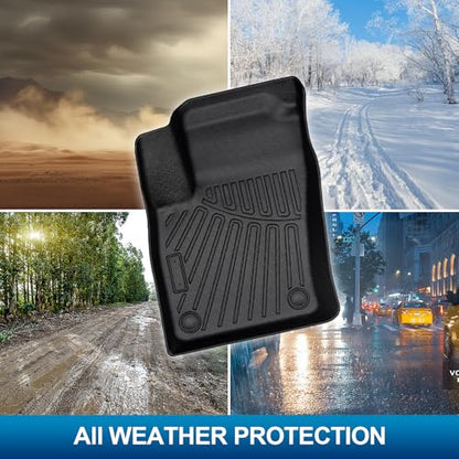 Peleus Floor Mats for Nissan Kicks 2025 2026,TPE All Weather Protection 2 Rows Car Floor Liners with Cargo Liner Backrest Mat for Nissan Kicks Trunk Mat+Backrest Mats+Floor Mats - style: for 2025 Nissan Kicks