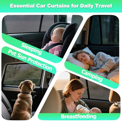 Car Window Shades for 2019-2024 RAV4 Accessories - Rear Side Window Shade for Baby, Breathable Mesh Car Privacy Window Covers, UV Protection and Heat Insulation for Road Trips, Napping, Camping - size: Rav4(2019-2024)r-2pcs