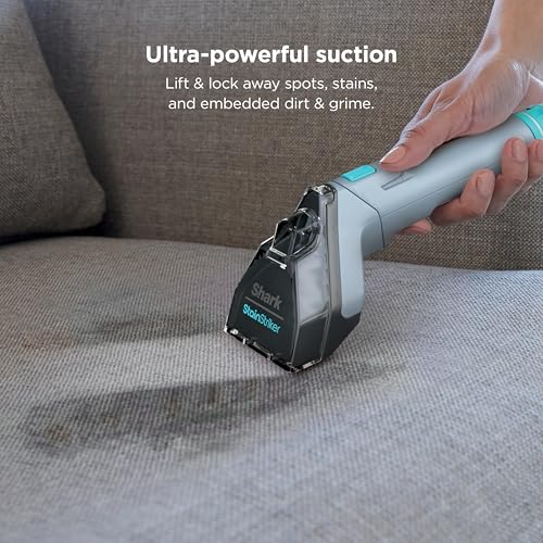 Shark StainStriker Portable Carpet Upholstery & Area Rug Cleaner, Stain & Odor Remover, Perfect for Car Interiors, Nordic Blue, PX202BRN - style: StainStriker + Chemical & Tool