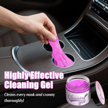 ASFSKY Car Cleaning Gel (Purple,Lavender) Cleaning Putty Universal Dust Cleaning Car Interior Cleaner Keyboard Dust Remover Car Slime Gifts for Men Women Girl（1 Pack） - color: Purple