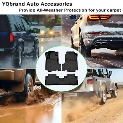 CRV Floor Mat - All Weather Compatible with 2007-2011 Honda CRV Floor Mat Waterproof Durable Anti-Slip Odorless Custom-Fit TPE Front and Rear Row Set Floor Liner - size: for Honda CRV 2007-2011