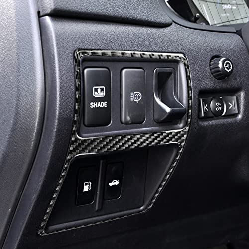 NVCNX Real Premium Carbon Fiber for Lexus IS250 is 250 IS350 2006-2013 2007 2008 2009 2010 2011 2012 / IS250C IS350C 2010-2015 Accessories Car Rear Trunk Switch Frame Cover Interior Trim Sticker 1PC - color: Rear Trunk Switch
