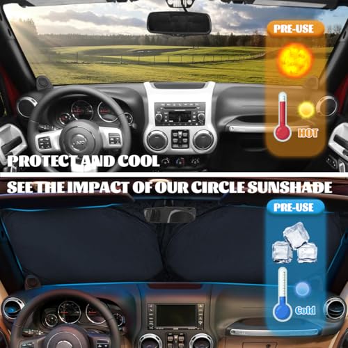 Patriotic American Flag Car Windshield Sunshade Folding, 59x31.5 Inch, Polyester, Red, White, Blue, Roll Up, Car Compatible - color: American Flag