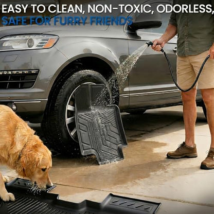 Floor Mat Cargo Mat for 2020-2024 2025 2026 Toyota Highlander 7 Seat Car Mat Accessories(Both Hybrid and Gas), All Weather TPE Cargo Liner Trunk Mat with Backrest Mat(Highlander-Full Set) - size: Highlander-Floor Mats Set