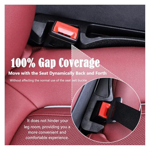 Car Seat Gap Filler Organizer 2 Pack, 3in1 Carseat Side Gap Plug with Filler, Organizer & Hook Functions, Gap Space Stopper Universal Fit Car SUV Truck Fill the Gap Between Seat & Console, Black - color: Black, 2PCS with Hook