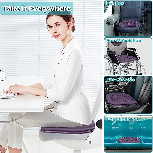 Big Ant Car Seat Cushion, Comfort Memory Foam Driver Seat Cushion Improve Driving View, Sciatica and Lower Back Pain Relief, Seat Cushions for Car Seat Driver, Home Office Chair, Wheelchair - Gray - color: Grey