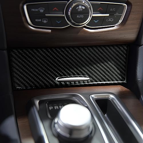 Car Air Conditioning A/C Panel Decals for 2011-2014 Chrysler 300 / 300C / 300S / Limited/Base Accessories Carbon Fiber Interior Stickers - color: Center Control Panel, 2011-2014