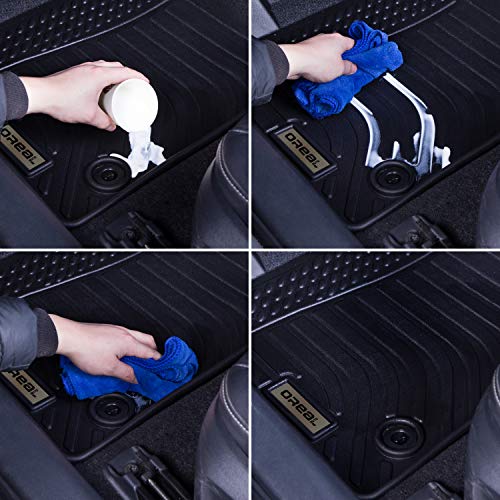 orealtrend Car Mats Replacement for Floor Liners Honda CR-V CRV 2012-2016 Heavy Duty All Weather Guard Black Front and Rear Car Carpet-Custom Fit-Tough Odorless - size: Floor Mats for Honda CR-V 2012-2016