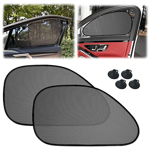 2 Pack Universal Car Window Shade for Baby, Kids, and Pets - Side Sun Visor, UV Rays Protection - Perfect for Van, SUV
