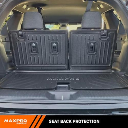 Maxpro Seat Back Liners Compatible with Honda Pilot 2023-2024. Heavy Duty All Weather Car Accessories Custom Fit Car Floor Mats - size: Seat Back Liners (6th Row)