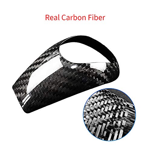 AIRSPEED Carbon Fiber Gear Shift Knob Cover Interior Trim for BMW M3 M5 M6 Accessories(Black) - style: Style D