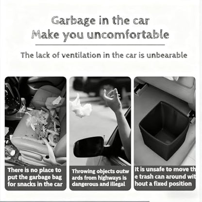 Leak-Proof Foldable Car Trash Can, Convenient Hanging Design, Durable Polyester Pop-up Trash Can, sSuitable for Cars, SUVs, Trucks, Camping, Outdoor