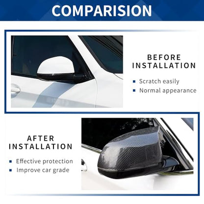Side Mirror Cover Compatible with X3 G01 X4 G02 / Pre-lci X5 G05 X6 G06 X7 G07 (Carbon Fiber Pattern, G01 G02 G05) - color: Carbon Fiber Pattern, size: G01 G02 G05