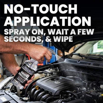 LANE'S Engine Dressing | Professional Engine Bay Cleaner and Protector Shine | Prevents Rubber Hoses Fading and Cracking | Easy to Use, Dust Resistant Degreaser & Detail Spray | 16 oz - size: 16 Fl Oz (Pack of 1)